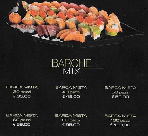Menu di Zushi Milano 