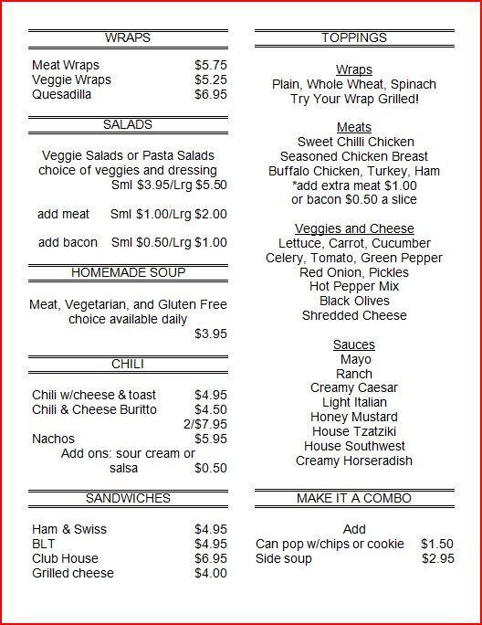 Wrappers Menu, Menu for Wrappers, London, London Urbanspoon/Zomato
