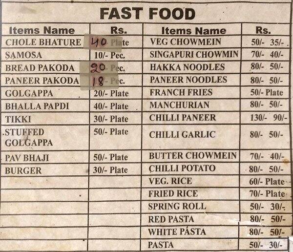 New Bikaner Sweets Menu, Menu for New Bikaner Sweets, Janakpuri, New