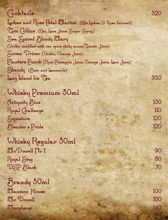Sea Spice By 7 Star menu
