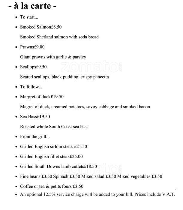Friends menu