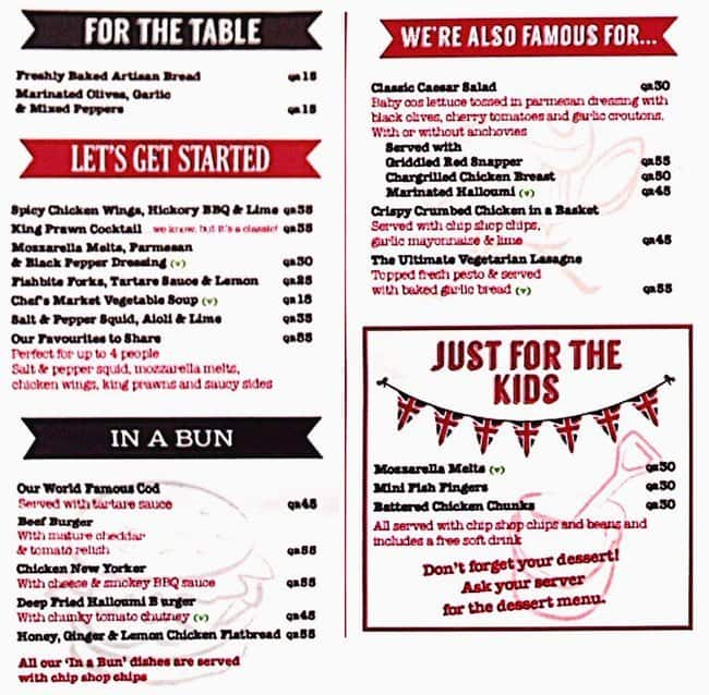 harry ramsden menu