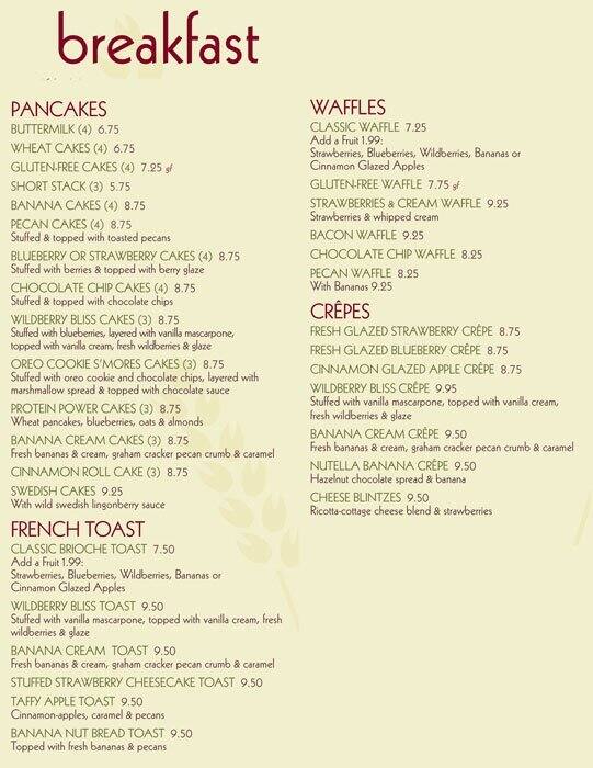 Butters Pancakes & Cafe Menu Urbanspoon/Zomato
