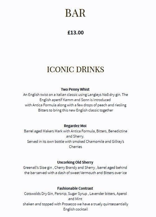 Gillray's Steakhouse & Bar Marriott London County Hall Menu Zomato UK