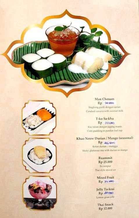 Siam Garden Menu Menu For Siam Garden Green Ville Jakarta