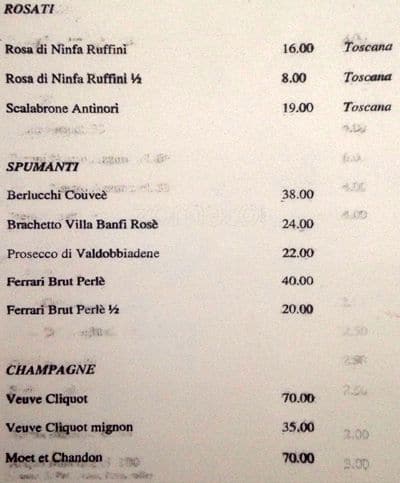 Menu di Romolo 