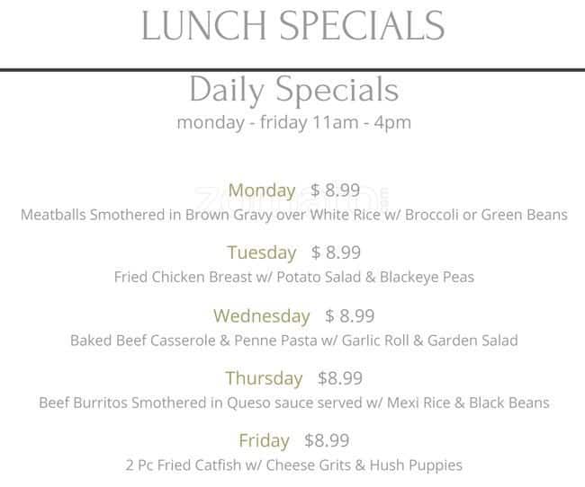 Menu at Palace Bakery & Catering, Atlanta, N Druid Hills Rd