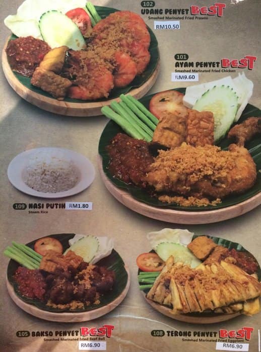 Ayam Penyet Best Menu Menu For Ayam Penyet Best Taman U Thant Kuala