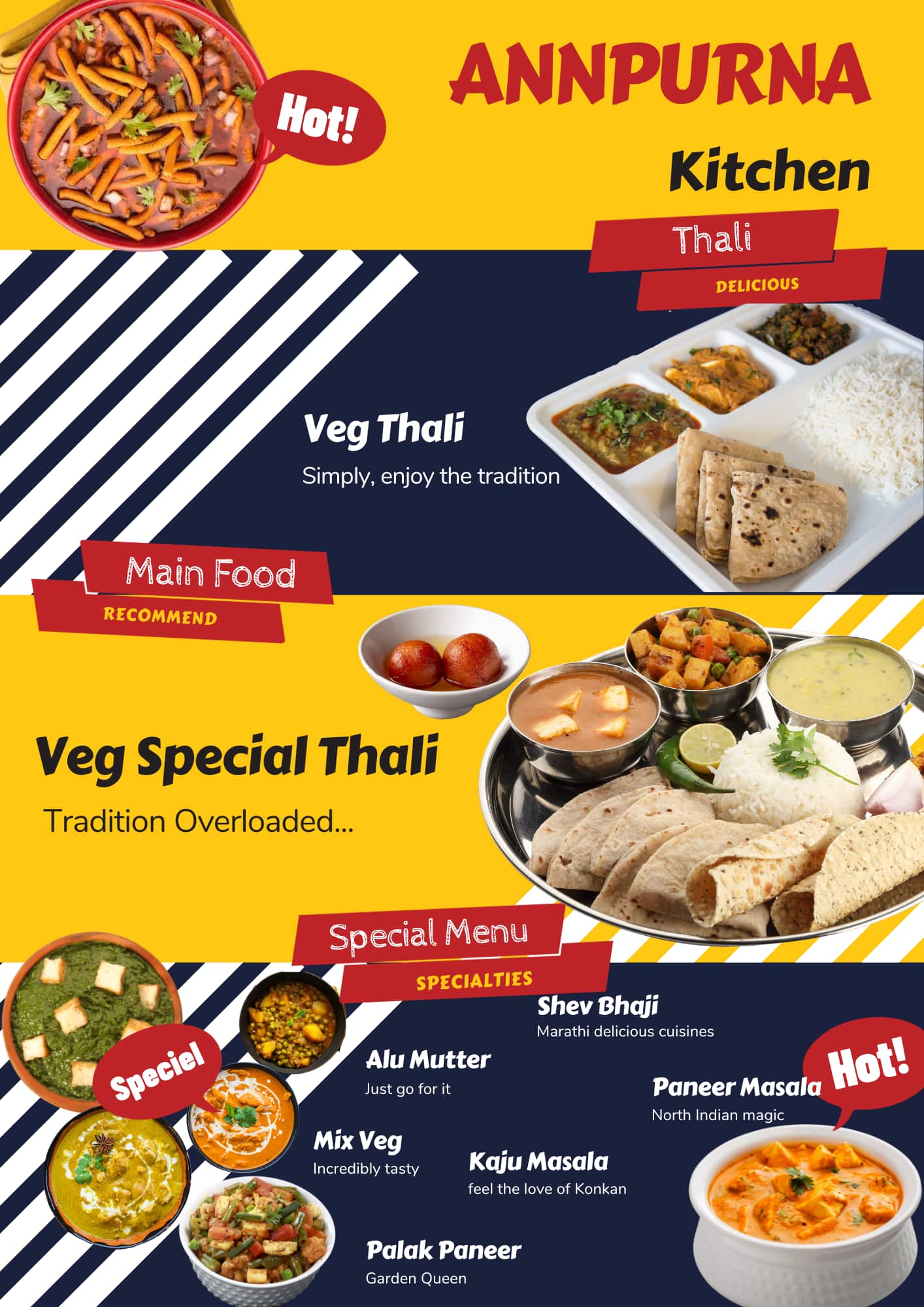 Menu of Annapurna Kitchen, Kothrud, Pune