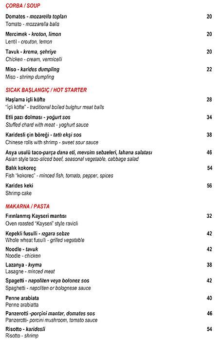 Cookbook menü