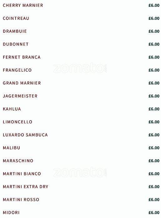 Layla Restaurant menu