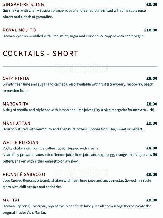 Layla Restaurant menu