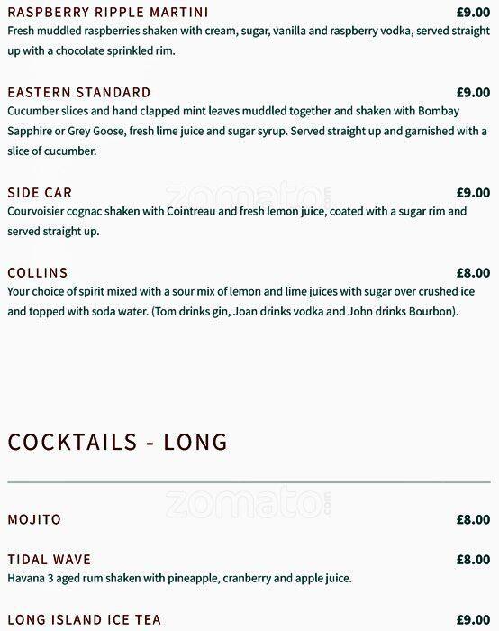 Layla Restaurant menu