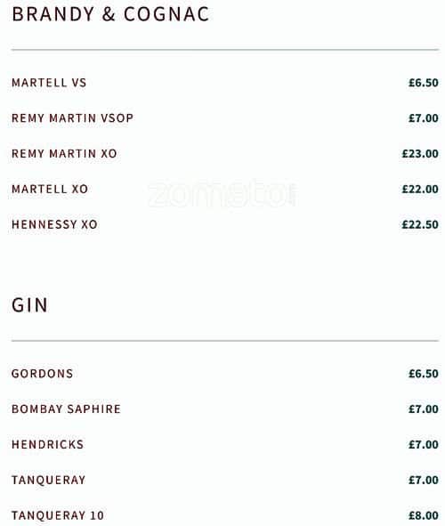 Layla Restaurant menu