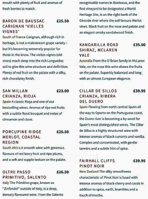 Layla Restaurant menu