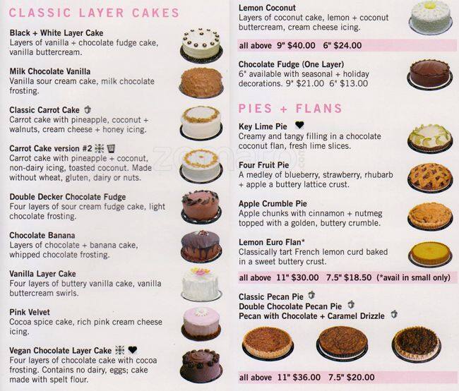 Dufflet Pastries - Uptown меню