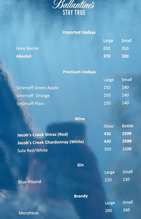 Bottom Sip Bar & Restaurant menu