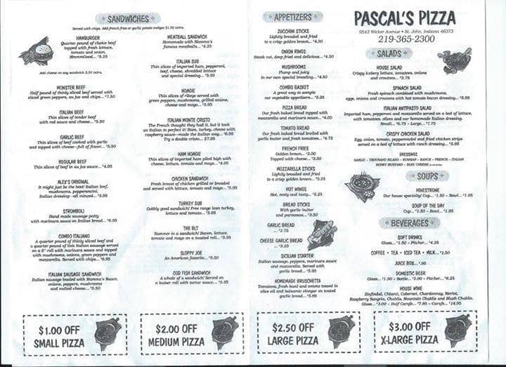 pascals pizza coupons