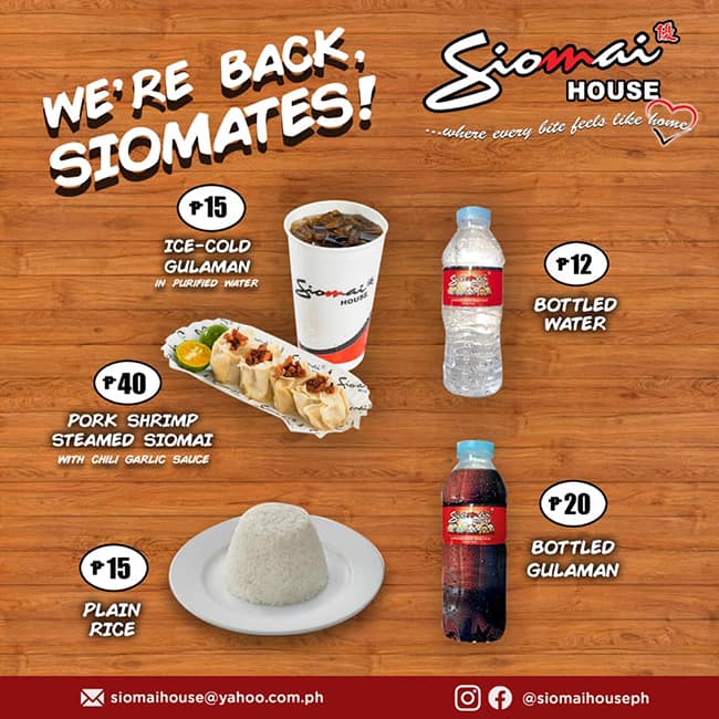 Menu At Siomai King Pub And Bar Quezon City M3gm G4m 170