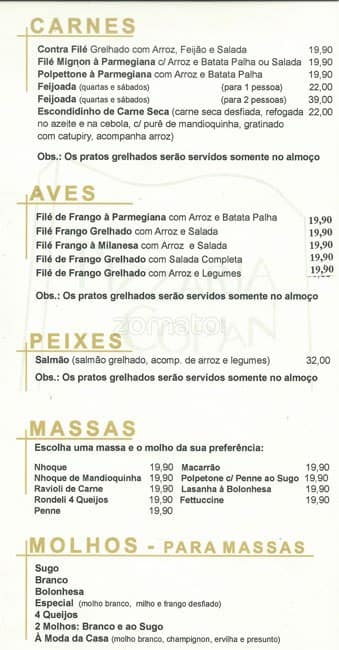 Padaria Copan cardápio