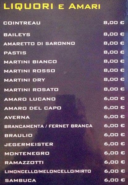 Menu di Momo Lido Navigli 