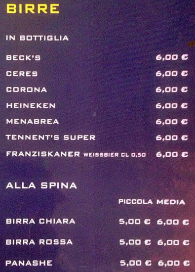 Menu di Momo Lido Navigli 