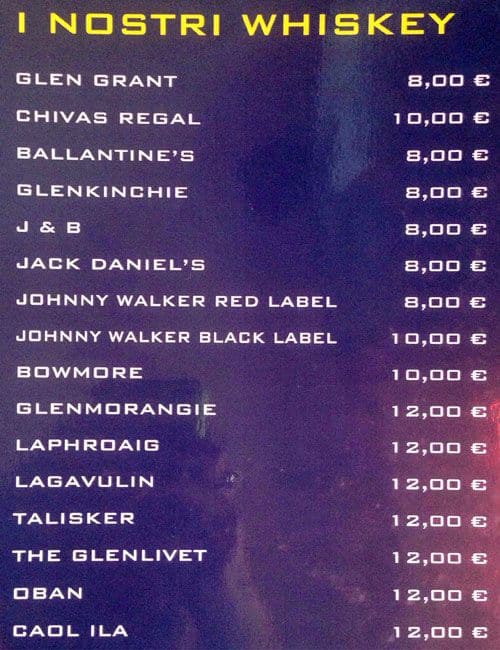 Menu di Momo Lido Navigli 