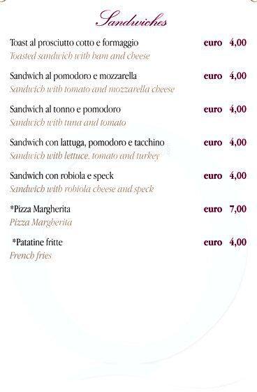 Menu di Max's Restaurant - Hotel Oxford 