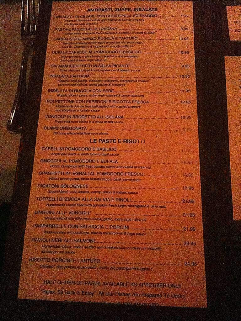 Tuscan Grill Menu, Menu for Tuscan Grill, Fort Lauderdale, Miami