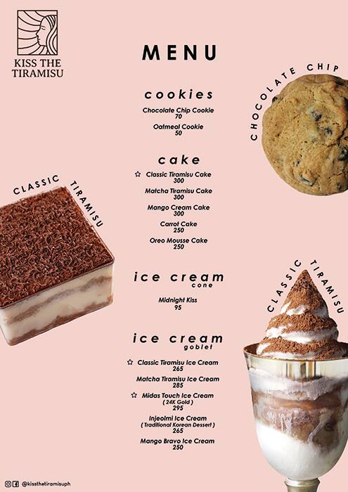 The Menu With A Variety Of 100 Different Types Of Tiramisu Picture Of Mr 100 Tiramisu Rome Tripadvisor