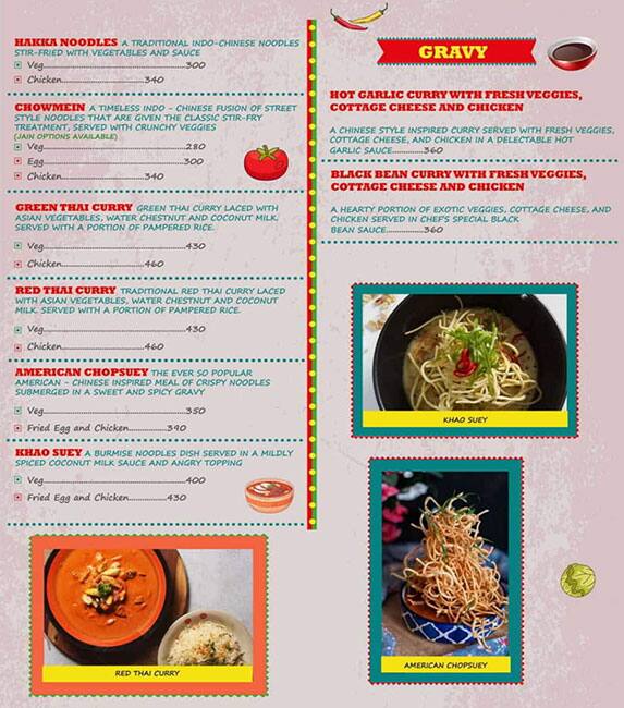 Menu of Sammy Sosa, Oshiwara, Andheri West, Mumbai