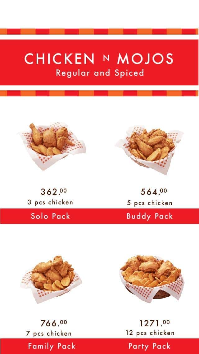 Shakey's menu