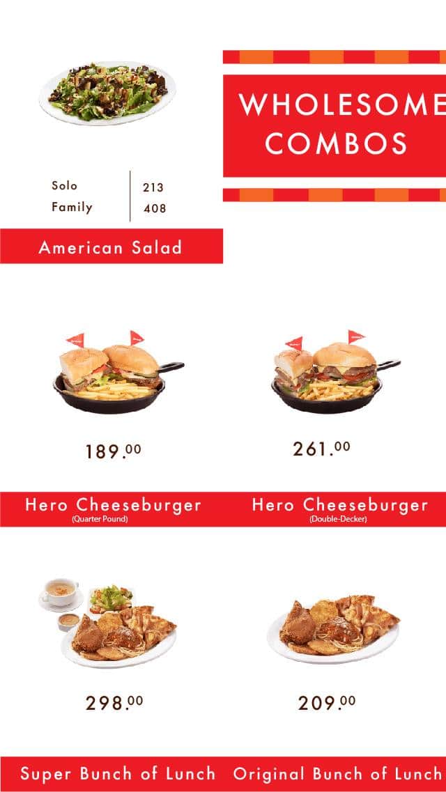 Shakey's menu