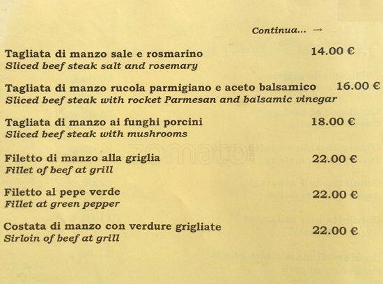 Menu di Ristorante Gusto Pinto 