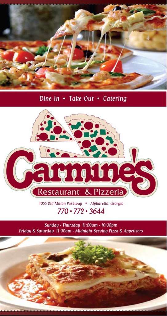 Carmine's Restaurant & Pizzeria Menu Urbanspoon/Zomato