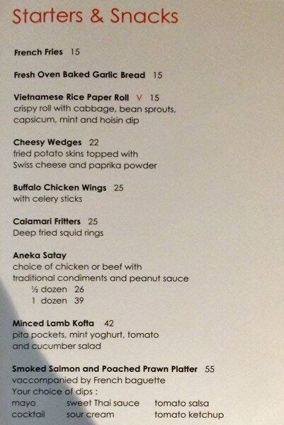 Tonka Bean Cafe Impiana Klcc Hotel Menu