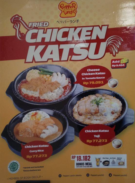 Pepper Lunch Menu, Menu untuk Pepper Lunch, Gandaria, Jakarta Zomato