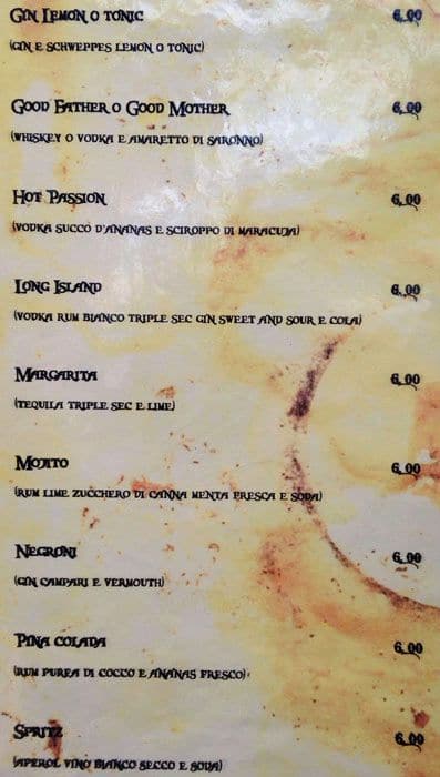 Menu di Ottocento 