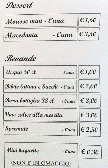 Menu di Giuseppe Tornatora 