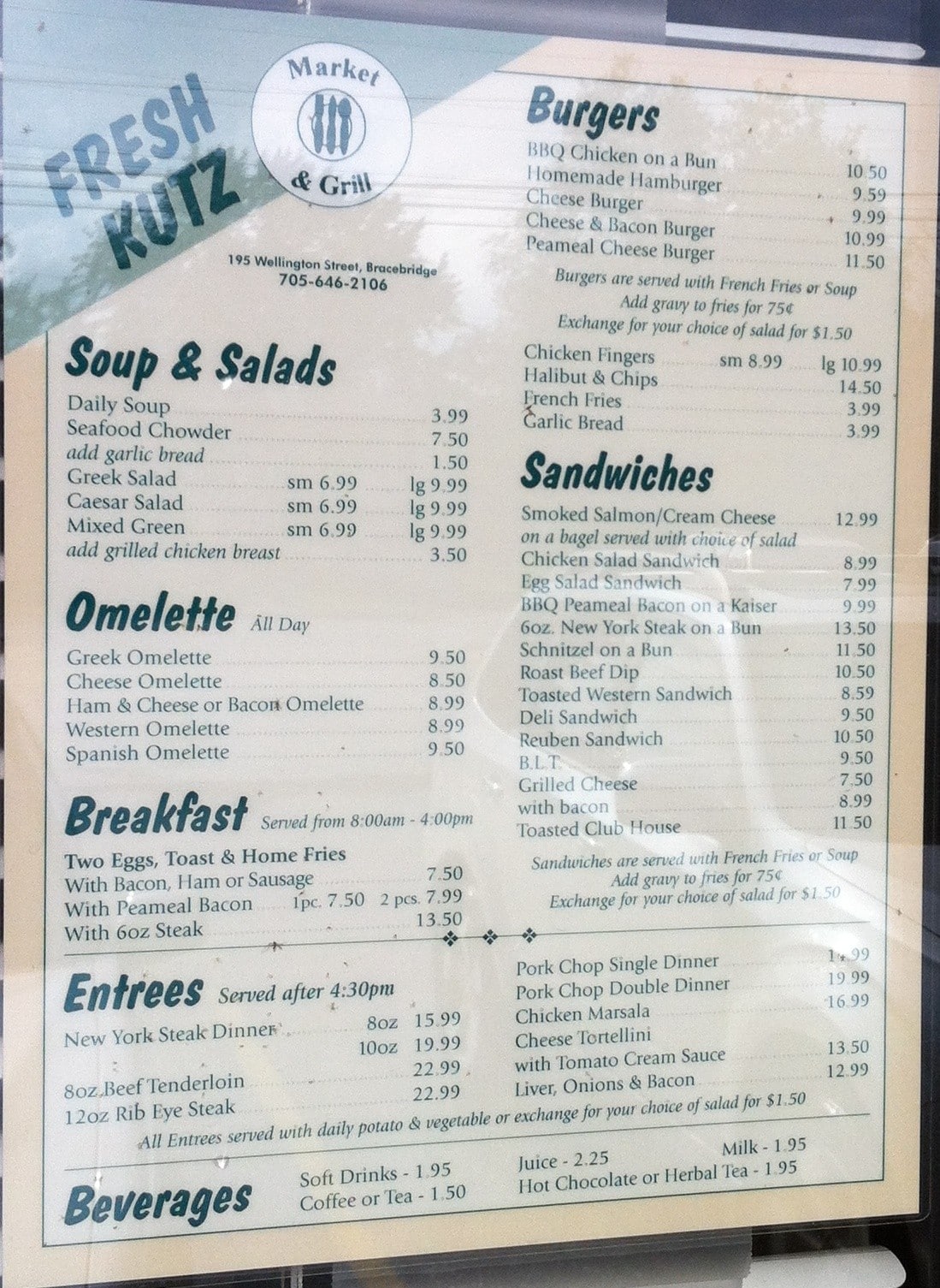 Fresh Kuts Market & Grill Menu Urbanspoon/Zomato