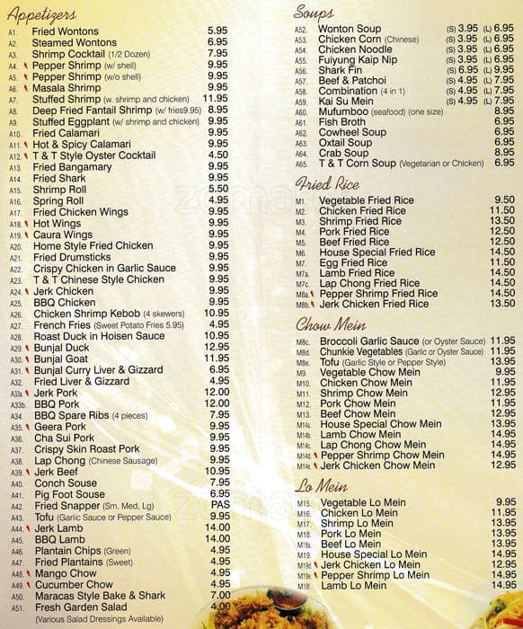 Menu at Flamingo Restaurant & Mantra Lounge, New York City, 1206