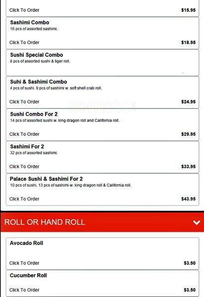 Carta de Sushi Kitchen & Hot Pot