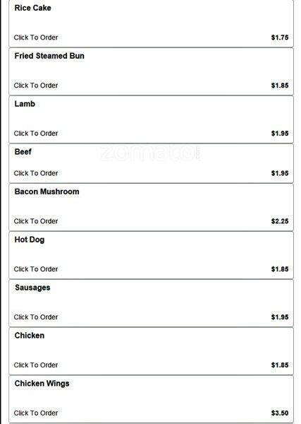 Carta de Sushi Kitchen & Hot Pot