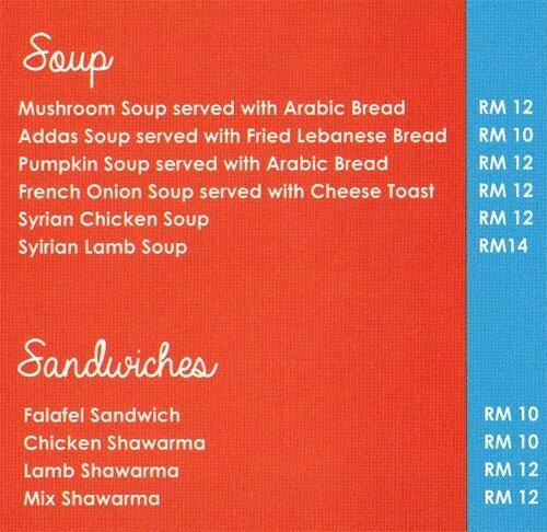 Mozer S Menu Menu For Mozer S Ss 16 Selangor