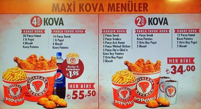 Menu At Popeyes Restaurant Istanbul Katar Cd No 230 menu-at-popeyes-restaurant-istanbul-katar-cd-no-230