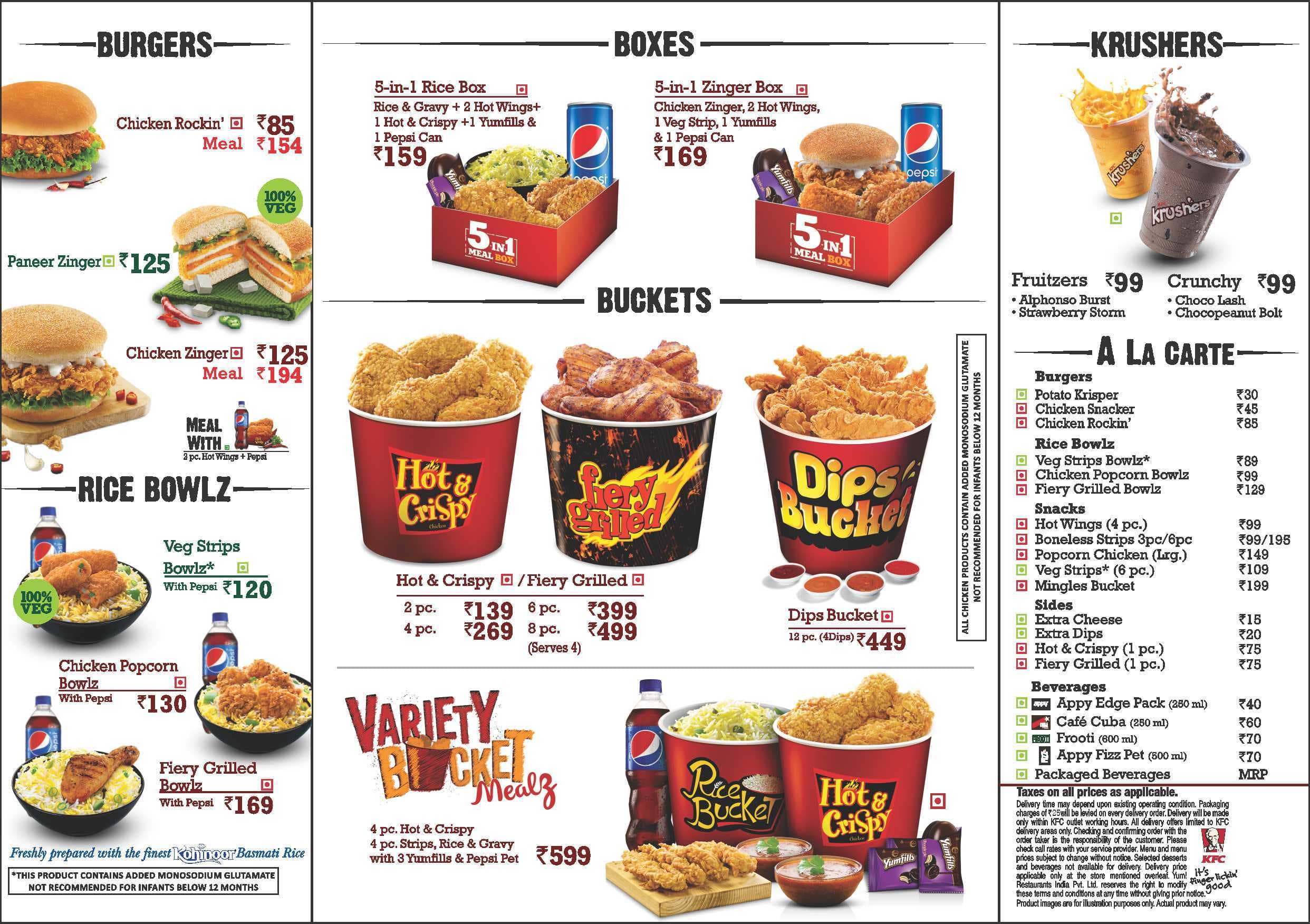 menu kfc happy meal