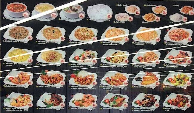 Carta de Chinese Food