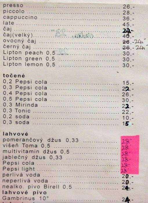 Carta de Chinese Food