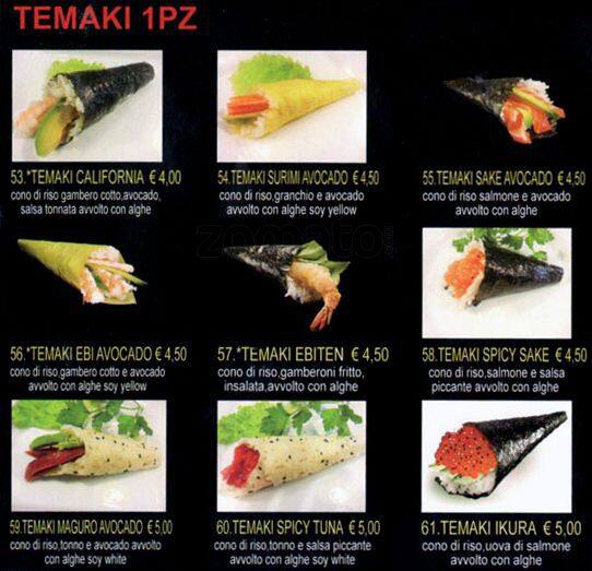 Menu di Dao Sushi 