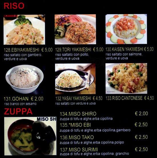 Menu di Dao Sushi 